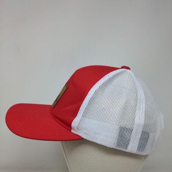 East Coast Truck Bodies Snapback Mesh Back Trucker Hat Red One Size - Picture 3 of 8